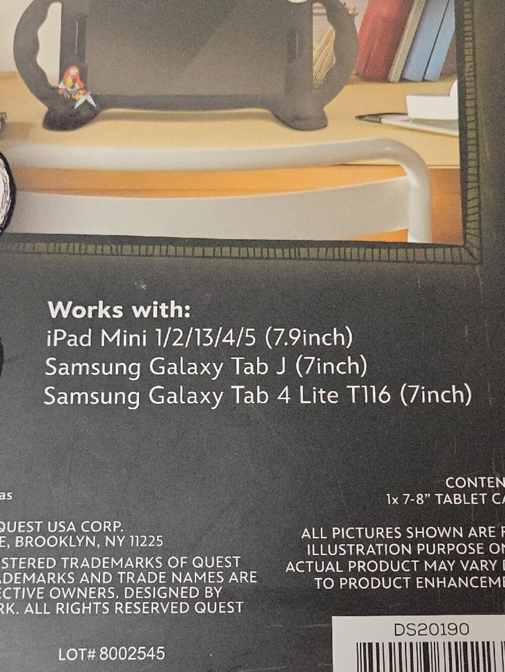 Silicone Tablet Case for 7-8" Tablets - Black, The Nightmare Before Christmas - Picture 3 of 4